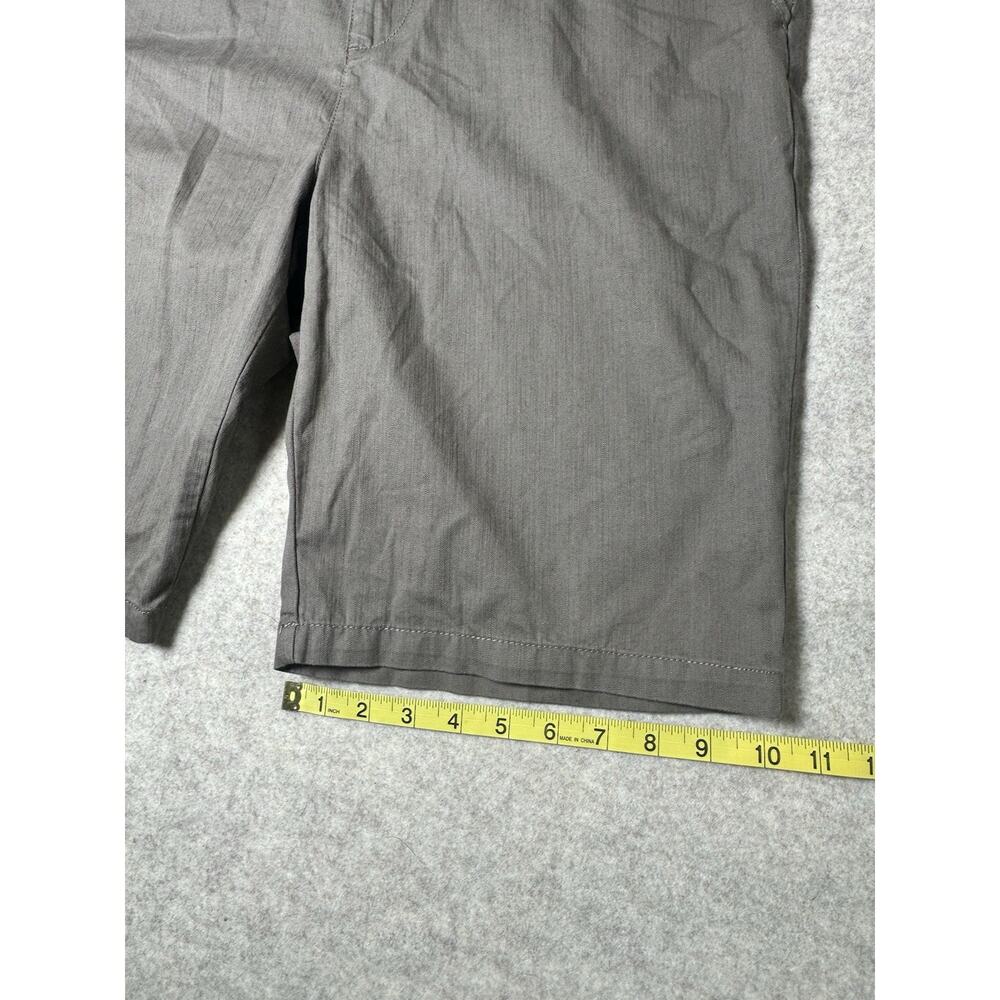 Adidas Originals Mens Shorts 36 Brown Cotton Slub Twill Performance Casual Golf - Picture 7 of 12